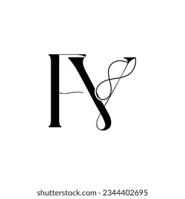 Initial letter FV logo design creative modern symbol icon monogram