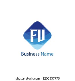 Initial Letter FV Logo Template Design