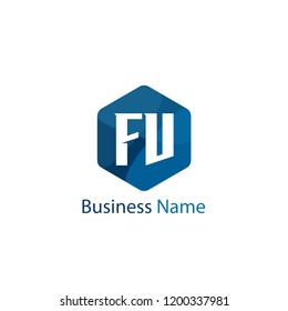 Initial Letter FV Logo Template Design