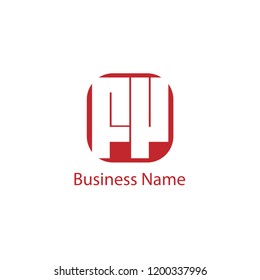Initial Letter FV Logo Template Design