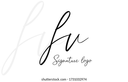 Initial Letter FV oder VF Logo. Saubere und einfache Logo Vorlage.