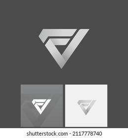 Initial letter FV VF logo design vector illustration. Letter FV VF suitable for business and management company logos.