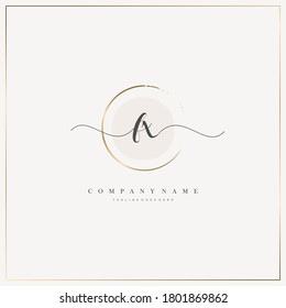 Letra inicial FX logotipo de escritura a mano modelo de plantilla dibujado a mano vector, logotipo para belleza, cosméticos, boda, moda y negocios y otros
