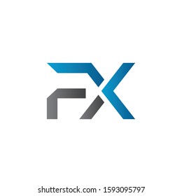 Initial Letter FX Logo Design Vector Template. Creative Alphabetical FX Letter Logo