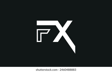 Initial Letter FX Logo Design. FX Logo Design. Kreatives und modernes FX-Logo.
