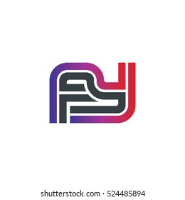 Initial Letter FY AY Linked Design Logo 