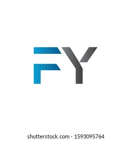 Initial Letter FY Logo Design Vector Template. Creative Alphabetical FY Letter Logo