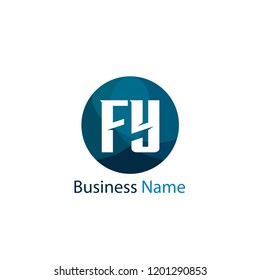 Initial Letter FY Logo Template Design