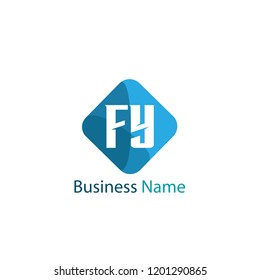 Initial Letter FY Logo Template Design