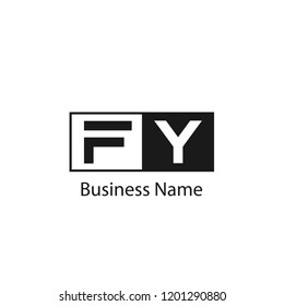 Initial Letter FY Logo Template Design