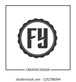 Initial Letter FY Logo Template Design
