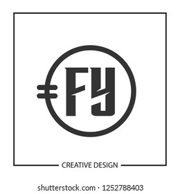 Initial Letter FY Logo Template Design