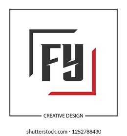 Initial Letter FY Logo Template Design