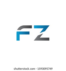 Initial Letter FZ Logo Design Vector Template. Creative Alphabetical FZ Letter Logo