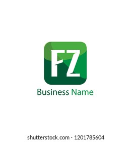 Initial Letter FZ Logo Template Design
