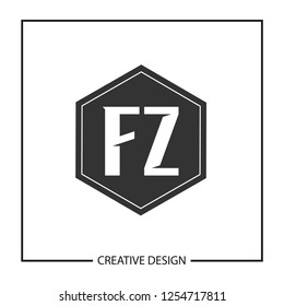 Initial Letter FZ Logo Template Design