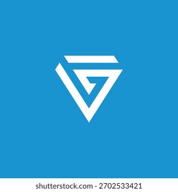 Modelo de vetor de design de logotipo com letra G inicial