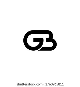 letra inicial G y B, GB, logotipo BG, plantilla de diseño de estilo de arte de línea monográfica