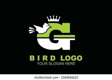 Initial Letter G Bird Logo Stock Vector Royalty Free Shutterstock