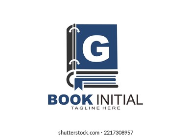 logotipo inicial del libro de letras G