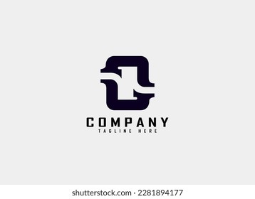 Initial Letter G C O Logo. Geometric Shapes Letter O G C isolated on Grey Background. Usable for Business Logo and Branding. Flat Vector Logo Design Template Elements