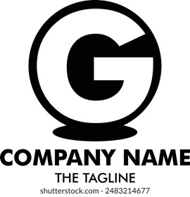 Initial letter G circle logo icon