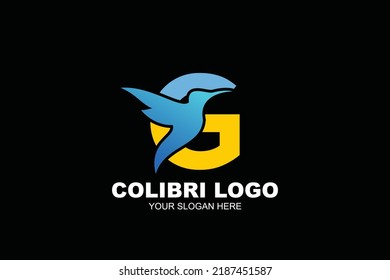 initial Letter G colibri  logo