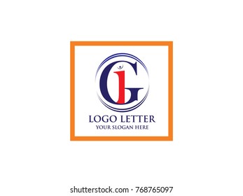 initial letter i and G design Logo Vector Graphic Branding Letter Element.