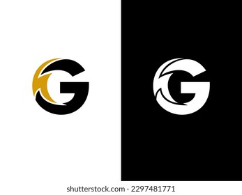 Initial Letter G Electric Logo. creative letter G Electric logo vector template