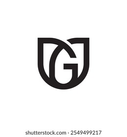 Initial Letter G Elegant Leaf Flower Logo Icon Vector Design Template