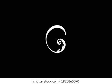 Initial Letter G Font Linked Filigree Logogram