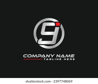 Initial Letter G, GI Creative And Modern Logo Design. GJ Letter Logotype Concept With And Elegant Style. G Circle Shape Logo. 