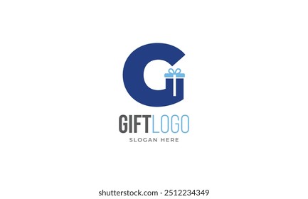 Initial Letter G gift logo design vector illustration. Letter G icon design. Suitable for Business logos, isolated on white background