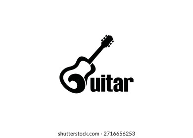 Initial Letter g guitar logo music design template