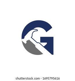 initial letter g hummer logo vector