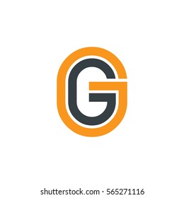 Letra inicial G logotipo de design isolado