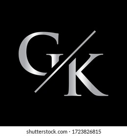 Initial Letter G K Logo Vector Stock Vector (Royalty Free) 1723826815 ...