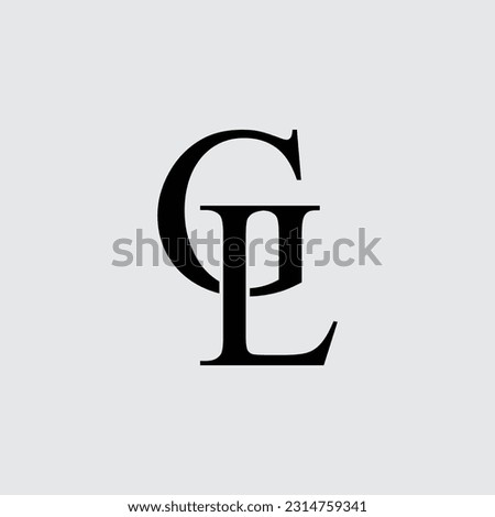 Initial Letter G L Logo Design Outstanding Creative Modern Symbol Sign Stock fotó © 