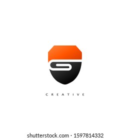 Initial Letter G Logo Abstract Techno Shield Vector Design Concept.