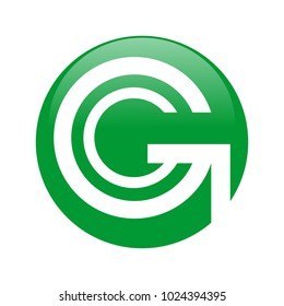 Initial letter G logo design.