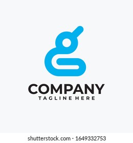 letra inicial g logotipo diseño vectorial inspiración