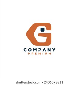 initial letter g logo design vector