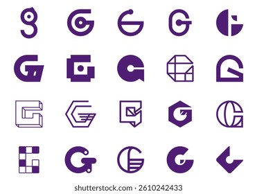 Initial Letter G Logo Element