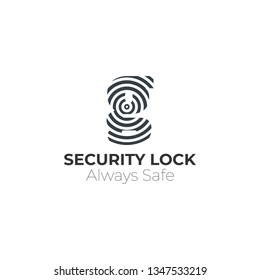 Initial Letter G Logo Fingerprint Design Template
