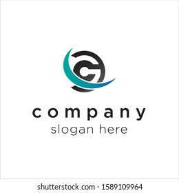 initial letter G logo icon design template elements - vector sign. Business card templates.