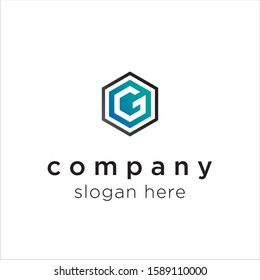 initial letter G logo icon design template elements - vector sign. Business card templates.