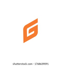logotipo de letra inicial G, plantilla de diseño de estilo de arte de línea