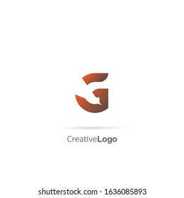 Initial Letter G Logo truncated Design Vector Template