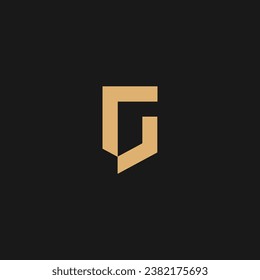 initial letter G logo vector design,
