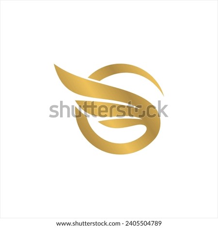 Initial letter G Logo and wing symbol. Wings design element vector.